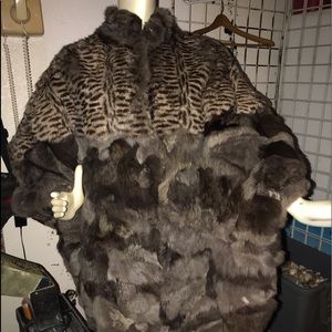 Rabbit fur cape